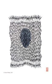 Irène Philips - VERA ICON - Indian ink with brush on paper, 40 x 30 cm, 2016